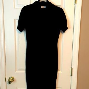 Knee length sweater dress